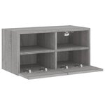 vidaXL Meuble TV mural sonoma gris 60x30x30 cm bois d'ingénierie