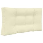 vidaXL Coussin de canapé d'extérieur 2 Pièces Crème Polyester