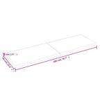 vidaXL Dessus de table marron foncé bois chêne massif traité