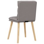 vidaXL Chaises à manger lot de 4 taupe tissu