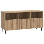 vidaXL Meuble TV 102 x 34 5 x 50 cm Chêne artisanal Bois d'ingénierie
