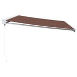 vidaXL Auvent manuel rétractable marron 500x300 cm
