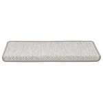vidaXL Tapis d'escalier autocollants 30 Pièces 65x21x4 cm platine