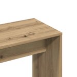 vidaXL Tabouret de toilette chêne artisanal 70x35x45cm bois ingénierie