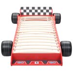 vidaXL Lit voiture de course pour enfants 90 x 200 cm Rouge