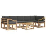 vidaXL Ensemble de canapés d'extérieur 6 pc