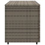 vidaXL Armoire de rangement jardin gris 110x55x60 5 cm résine tressée