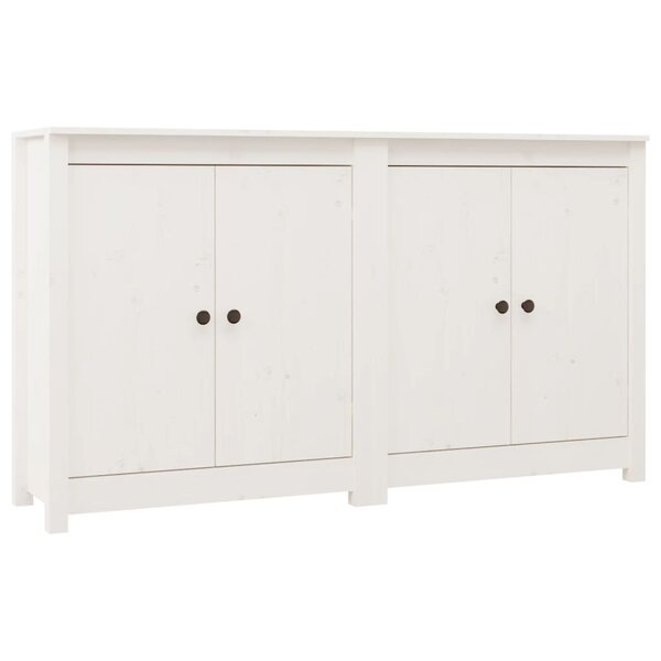vidaXL Buffets 2 Pièces blanc 70x35x80 cm bois massif de pin