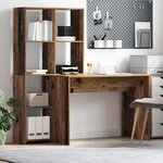 vidaXL Bureau Bois ancien 138.5 x 55 x 143 cm Bois d'ingénierie