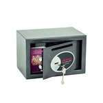 Coffre-fort anti-éffraction à clé VELA HOME / OFFICE 10 Litres Gris PHOENIX