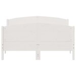 vidaXL Cadre de lit sans matelas blanc 120x190 cm bois de pin massif