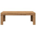 vidaXL Table basse chêne artisanal 102x50x35 cm bois d'ingénierie