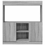 vidaXL Buffet haut sonoma gris 92x33x100 cm bois d'ingénierie
