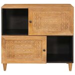 vidaXL Buffet Marron clair 33 5 x 80 x 75 cm