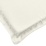 vidaXL Coussins de banc de jardin lot de 2 crème mélangé tissu