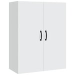 vidaXL Buffet haut Blanc 70x34x180 cm Bois d'ingénierie