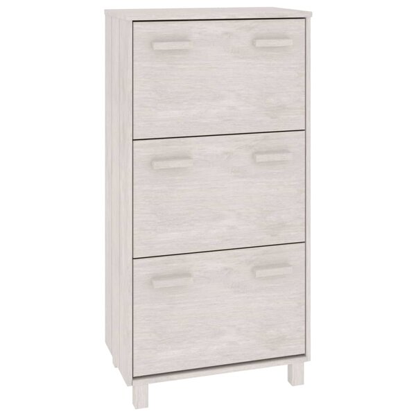 vidaXL Armoire à chaussures HAMAR Blanc 59 5x35x117 cm Bois de pin