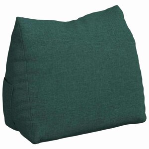 vidaXL Coussin de Dos Vert foncé 45 x 20 x 35 cm tissu