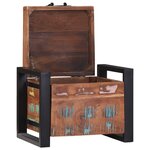 vidaXL Coffres de rangement 40x30x30cm Bois massif de récup'et métal