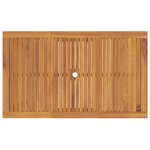 Ensemble de Salle à Manger de Jardin 5 pièces vidaXL Gris Poly Rattan Acacia