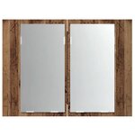 vidaXL Armoire à miroir LED vieux bois 60x12x45 cm bois d'ingénierie