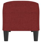 vidaXL Banc Rouge bordeaux 100x35x41 cm Tissu