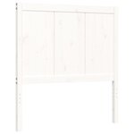 vidaXL Cadre de lit avec tête de lit blanc petit simple bois massif