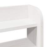vidaXL Cadre de lit avec tête de lit sans matelas blanc 90x190 cm