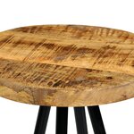 vidaXL Chaises de bar lot de 4 bois de manguier solide