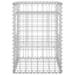 vidaXL Poteaux à panier de gabion 2 Pièces 40x40x60 cm Fer
