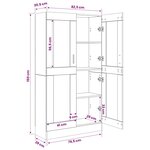 vidaXL Bibliothèque Blanc 82 5x30 5x150 cm Bois d’ingénierie