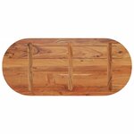 vidaXL Dessus de table 90x40x2 5 cm ovale bois massif d'acacia