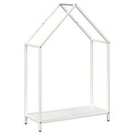 vidaXL Portant de bois chauffage blanc 60x25x90 cm