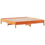 vidaXL Cadre de lit sans matelas cire marron 180x200cm bois pin massif