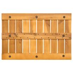 vidaXL Tapis de bain Uni Marron 60 x 40 cm bois