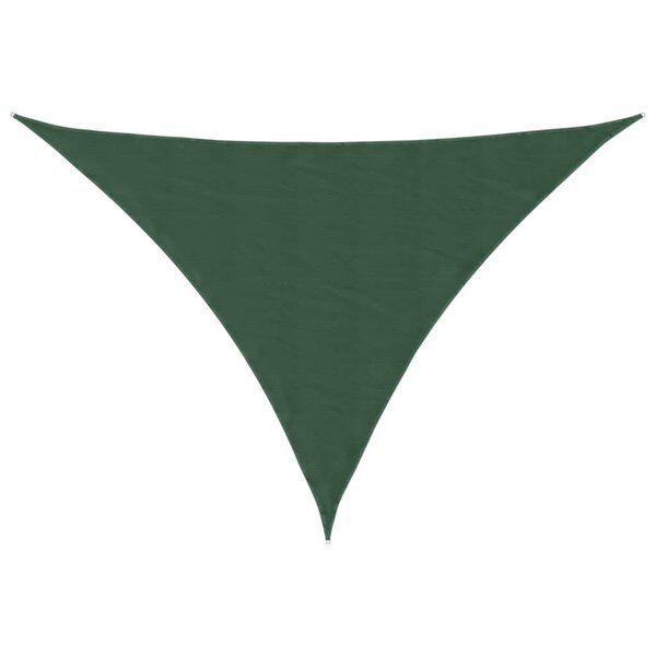 vidaXL Voile de parasol tissu oxford triangulaire 4x5x6 4 m vert foncé