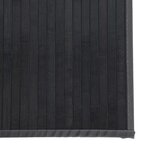 vidaXL Tapis rectangulaire gris 60x200 cm bambou