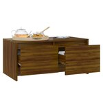 vidaXL Table basse Chêne marron 90x50x41 5 cm Bois d'ingénierie