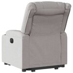 vidaXL Fauteuil inclinable gris nuage tissu