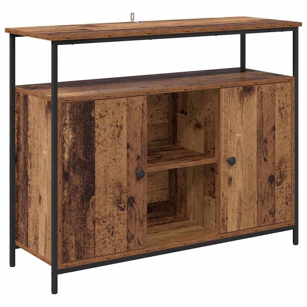 vidaXL Buffet Bois Ancien 100 x 35 x 80 cm Bois d'ingénierie