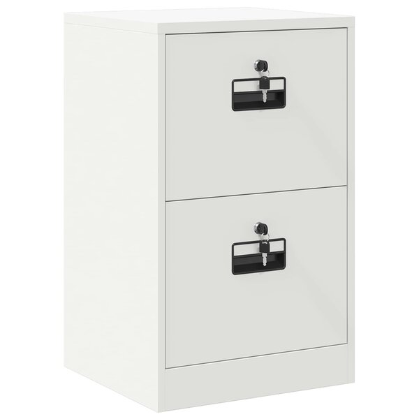 vidaXL Cabinet de Dossier avec tiroir Blanc 44 x 50 x 106.5 cm
