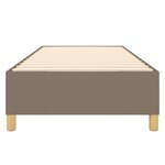 vidaXL Cadre de lit sans matelas taupe 80x200 cm tissu