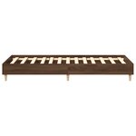 vidaXL Cadre de lit sans matelas chêne marron 100x200 cm