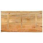 vidaXL Dessus de table 120x60x2 5 cm bord vivant bois massif manguier