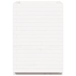 vidaXL Jardinière blanc 50x50x72 5 cm bois de pin massif