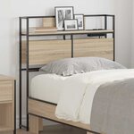 vidaXL Tête de lit de rangement Chêne sonoma 75 cm Bois d'ingénierie