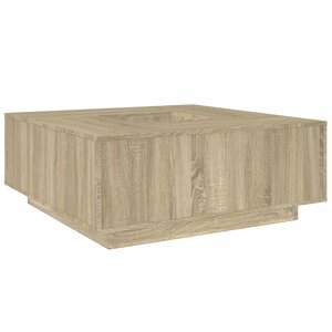 vidaXL Table basse chêne sonoma 100x100x40 cm bois d'ingénierie