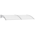 vidaXL Auvent de porte Gris 240x100 cm Polycarbonate