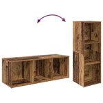 vidaXL Meuble TV 4 Pièces Bois ancien 37 x 35 x 107.5 cm Bois stratifié
