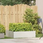 vidaXL Jardinière blanc 100x100x30 cm acier